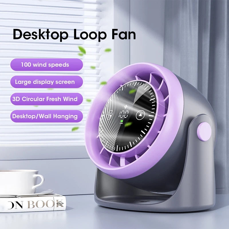 Portable Touchscreen Desk Fan