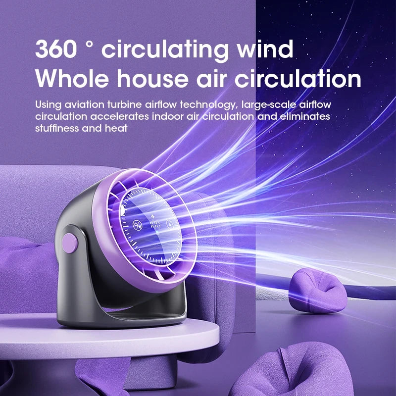 Portable Touchscreen Desk Fan